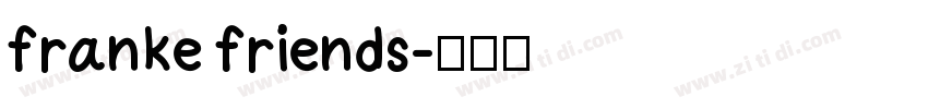 franke friends字体转换